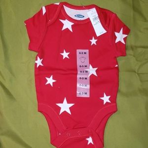 Unisex printed bodysuit for baby